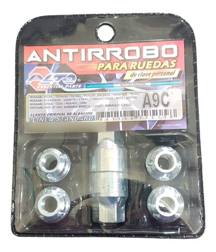 Juego D Tuercas Bulon Antirrobo Nissan Kicks Llanta Aleacion 0