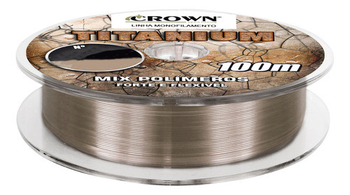 Linha Crown Titanium Monofilamento 0,20mm 7lbs 100m 1