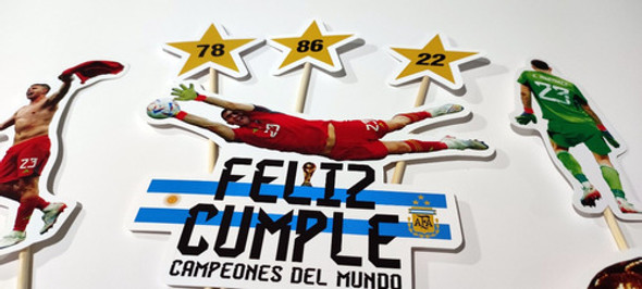 Adorno Feliz Cumple Torta Mesa Dulce Emiliano Dibu Martinez 0 Adorno Feliz Cumple Torta Mesa Dulce Emiliano Dibu Martinez 0