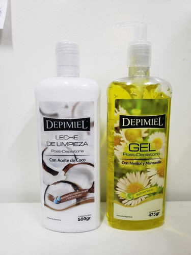 Kit Leche De Limpieza Depimiel 500gr + Gel Post Dep 475 1
