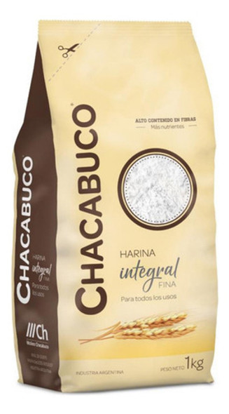 Harina Integral Fina Chacabuco 10 X 1 Kg 0