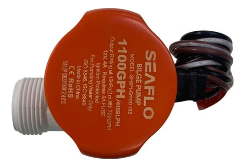 Bomba De Porão Com Automático 1100gph 12v C/ Bicos 1