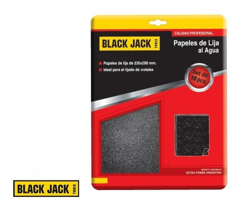 Papeles De Lija Agua Grano P240 Black Jack 230 X 280 Mm X10 0