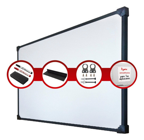 Pizarra Blanca 60x120 Premium Borrado En Seco 0