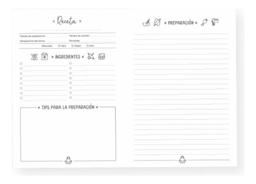 Recetario - Tapa Dura Personalizada 1