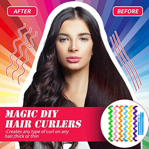 30 Piezas Rizadores De Pelo Spiral Curls Kit De Peinado Sin 1