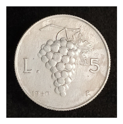 Italia 5 Liras 1950 Excelente Km 89 1