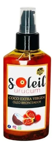 Óleo Bronceador De Coco Orgánico Extra Virgen Con Urucum 150 0 Óleo Bronceador De Coco Orgánico Extra Virgen Con Urucum 150 0