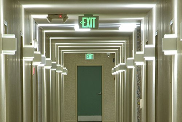 Nicor Lighting Led Salida De Emergencia Blanco Con Letras Ve 0