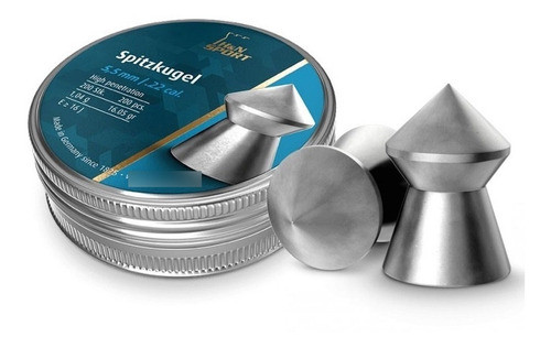 Balines H&n Spitzkugel 5,5 Mm X200 - Perforante Ideal Caza 0