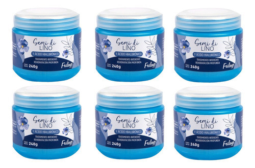 Frilayp Baño Capilar Semi Lino Acido Hialuronico 240g X 6u 0