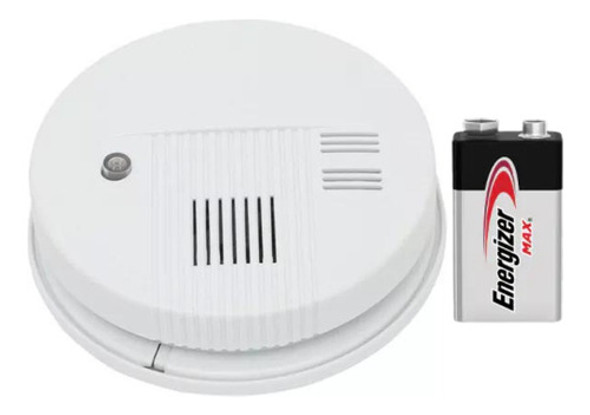 Alarma Sensor Detector De Humo Autónomo + Bateria 9v 0