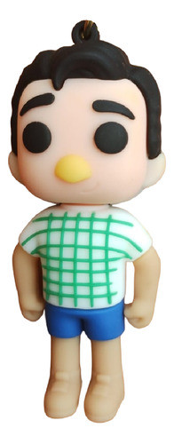 Llavero Goma 3d Pvc Goma + Correa Personaje Luca Y Amigos 0