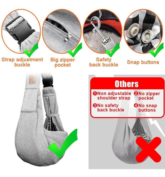 Mochila O Portador De Perro Pequeño Bolsillo Adicional 1