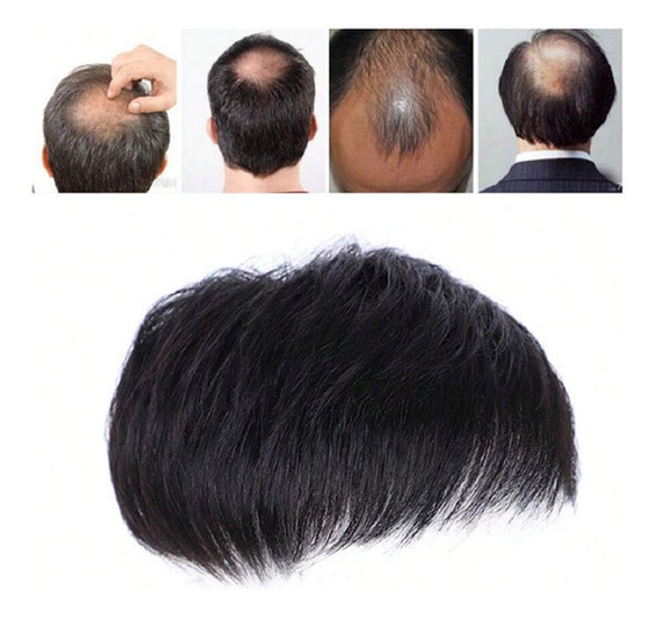 Topper De Cabelo Masculino Perucas Clip Em Postiços 0