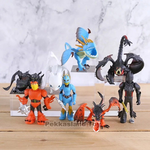 Cómo Entrenar A Tu Dragon Set 8 Figuras 1