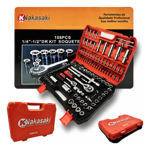 Kit Ferramentas Chave Sextavados 108 Peças 0