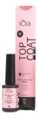 Top Coat Volia Sache Pink 9g Refil Alto Brilho Selante 0
