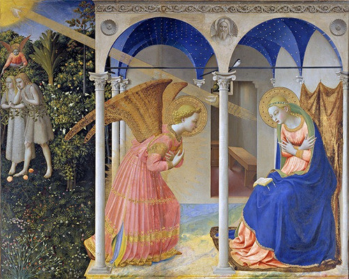 Lamina Fine Art La  Anunciacion Fra Angelico 60x50 Myc 1