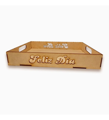 Bandejas Desayuno 20x30 Fibrofacil Feliz Dia Enamorados X10 1