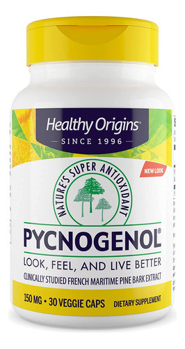 Suplemento Healthy Origins Pycnogenol 150mg 30 Comprimidos 0