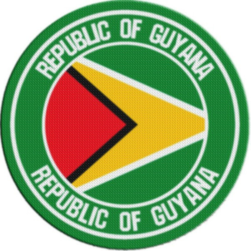 Parche Escudo Circular Guyana M01 0