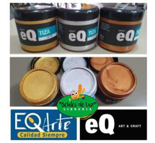 Pintura A La Tiza Metaliza Chalk Paint 200 Cc Eq Arte Cobre 1