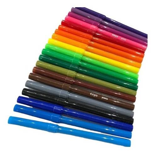 4 Blister De Marcadores Filgo Escolares X20 Colores Lavables 1