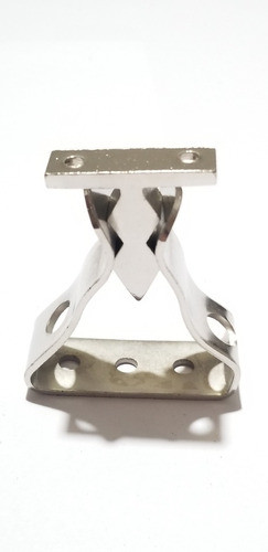 Retenedor De Puerta Plateado De Pared 1