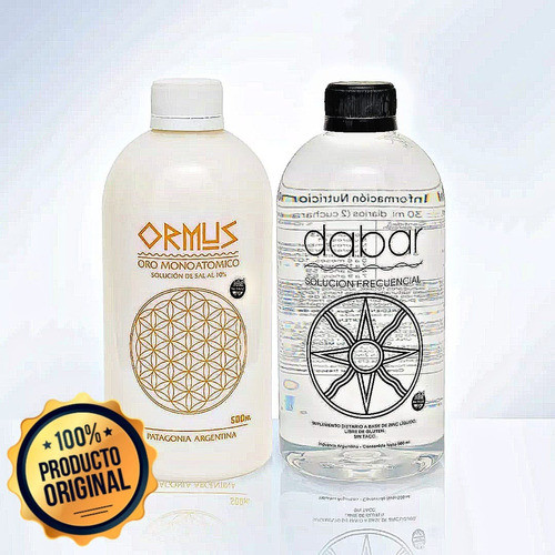 Solucion Frecuencial Dabar Suplemento De Zinc + Ormus 500ml 1