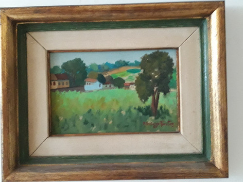 1202- Vitório De Freitas Ost 40x32cm C/ Mold Paisagem Rural. 0