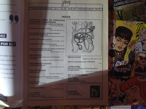 Revista Fem  Publicacion Feminista 1993 Isabel Allende 1