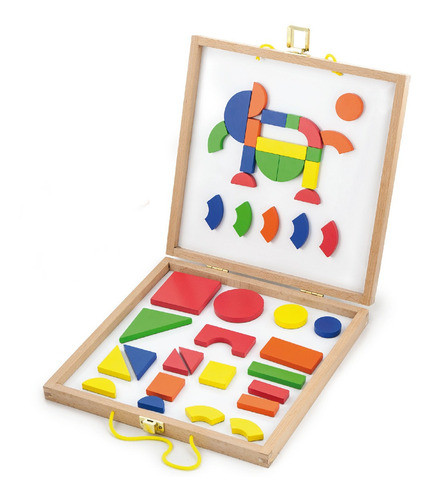 Bloques Magneticos En Madera Con Imán 1