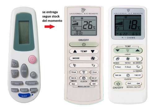 Control Remoto Universal Para Aire Acondic.rch-2302na Sigma 1