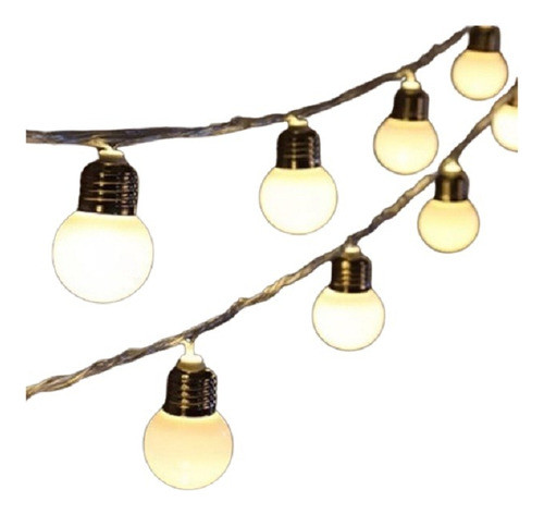Guia X10 Lámparitas Led Cálida Decoración A Pila 1,3m 0