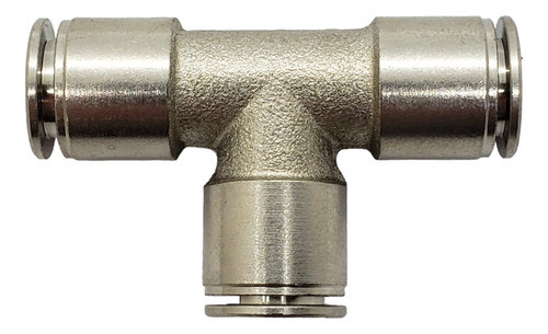 Acople Rapido Tee Neumático Metalico Tubo 8mm 0