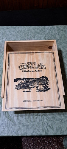 Caja Vacia De Madera Para 3 Vinos + Tapa 0