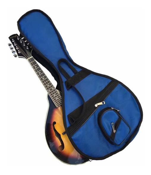 Funda Mandolina Acolchada Tres Bolsillos Bandolera Mochila 0