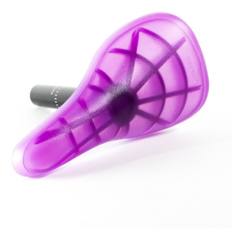 Asiento Bmx Freestyle Violeta Plastico ¡con Poste Integrado! 0