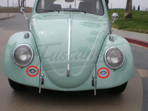 Vw Fusca Rejila Empi Bocina En Guardabarros Fusca 1200 1962 1