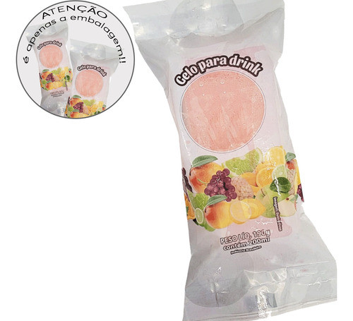 Saquinho Embalar Gelo Sabor 200ml - 12 Pct  2.400 Sacos 0