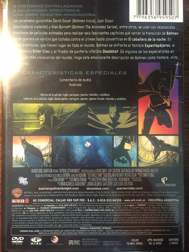 Dvd Batman El Caballero De Ciudad Gotica / Gotham Knight 1