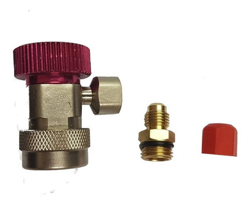Kit Acople Rapido Válvulas Acceso R134 Salida 1/4 Automotor 1
