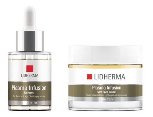 Lidherma Kit Piel Mixta Plasma Infusion Serum + Crema Soft 0