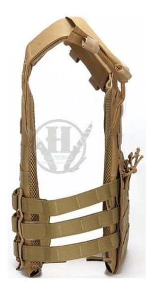 Chaleco Tactico Molle Jpc Airsoft Coyote Tan Reforzado Rbn 1
