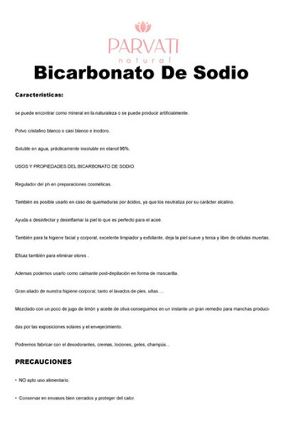 Bicarbonato De Sodio 1 Kilo 1