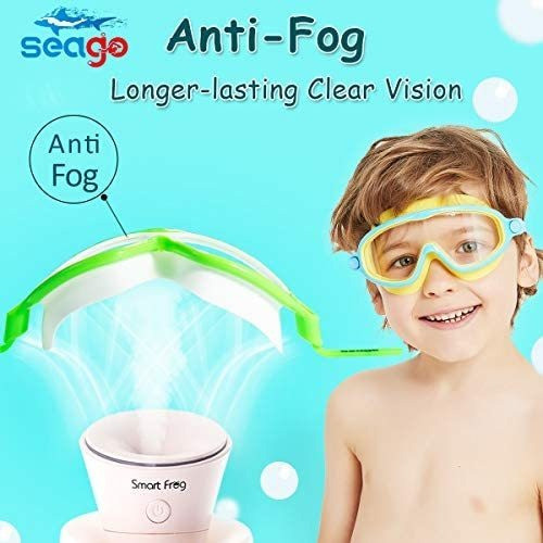 Antiparras Natación Unisex Seago Verde Y Amarillo X2u 1