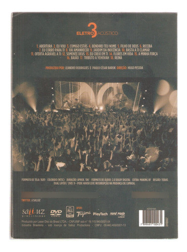 Dvd Louvor Eletro Acustico 3 - Paulo Cesar Baruk E Banda... 1