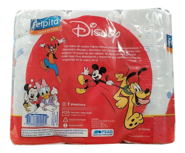 Rollo De Cocina Felpita Disney 40 P Dh X3un Bolson X 10 Pack 1 Rollo De Cocina Felpita Disney 40 P Dh X3un Bolson X 10 Pack 1
