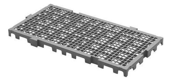 Estrado Deck Piso Plástico 50x25x2,5cm Cinza 0